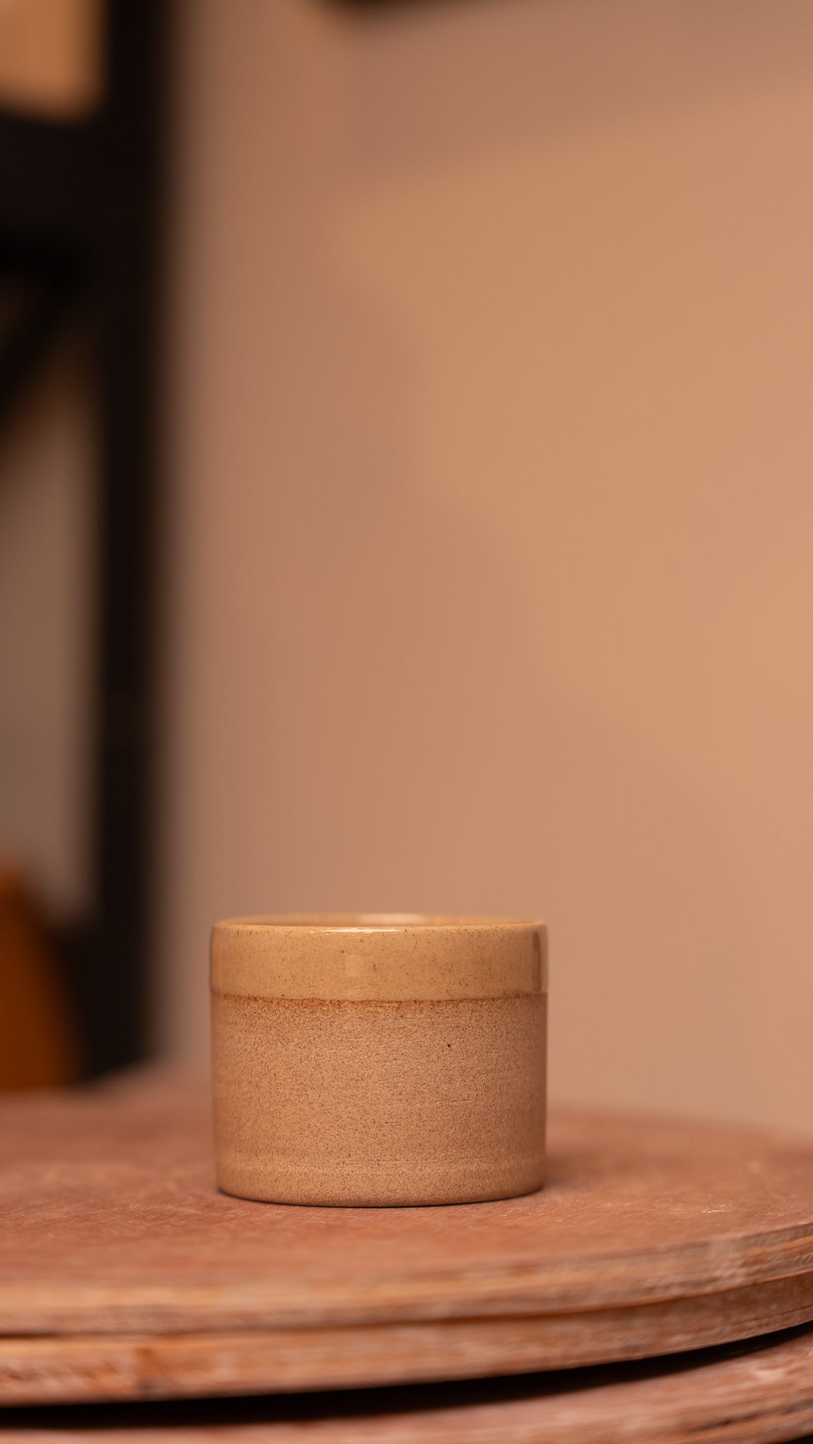 Half-Glazed Espresso Cup in Toffee 90 ML