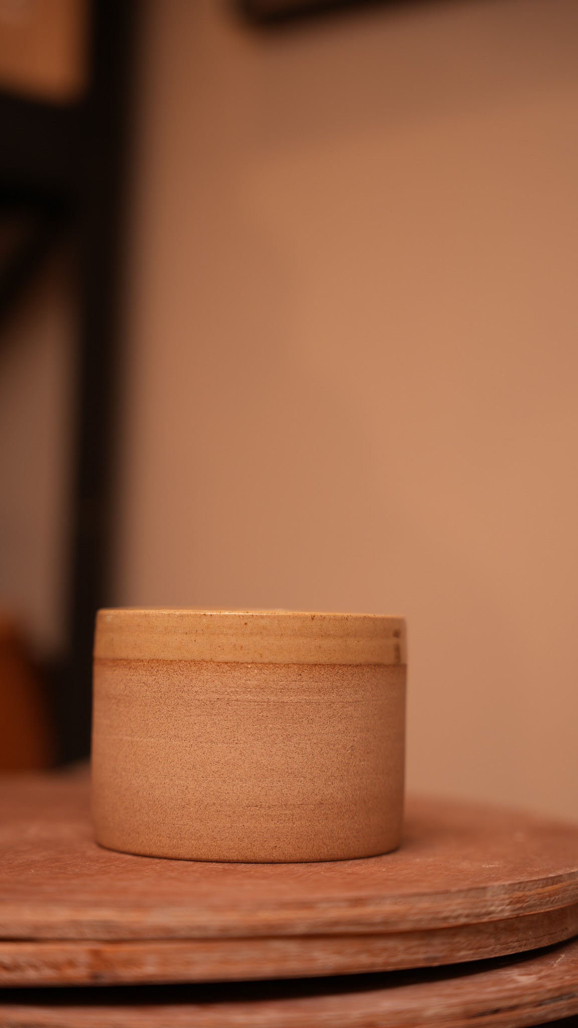 Half-Glazed X Large Tea Cup in Toffee 300 ML