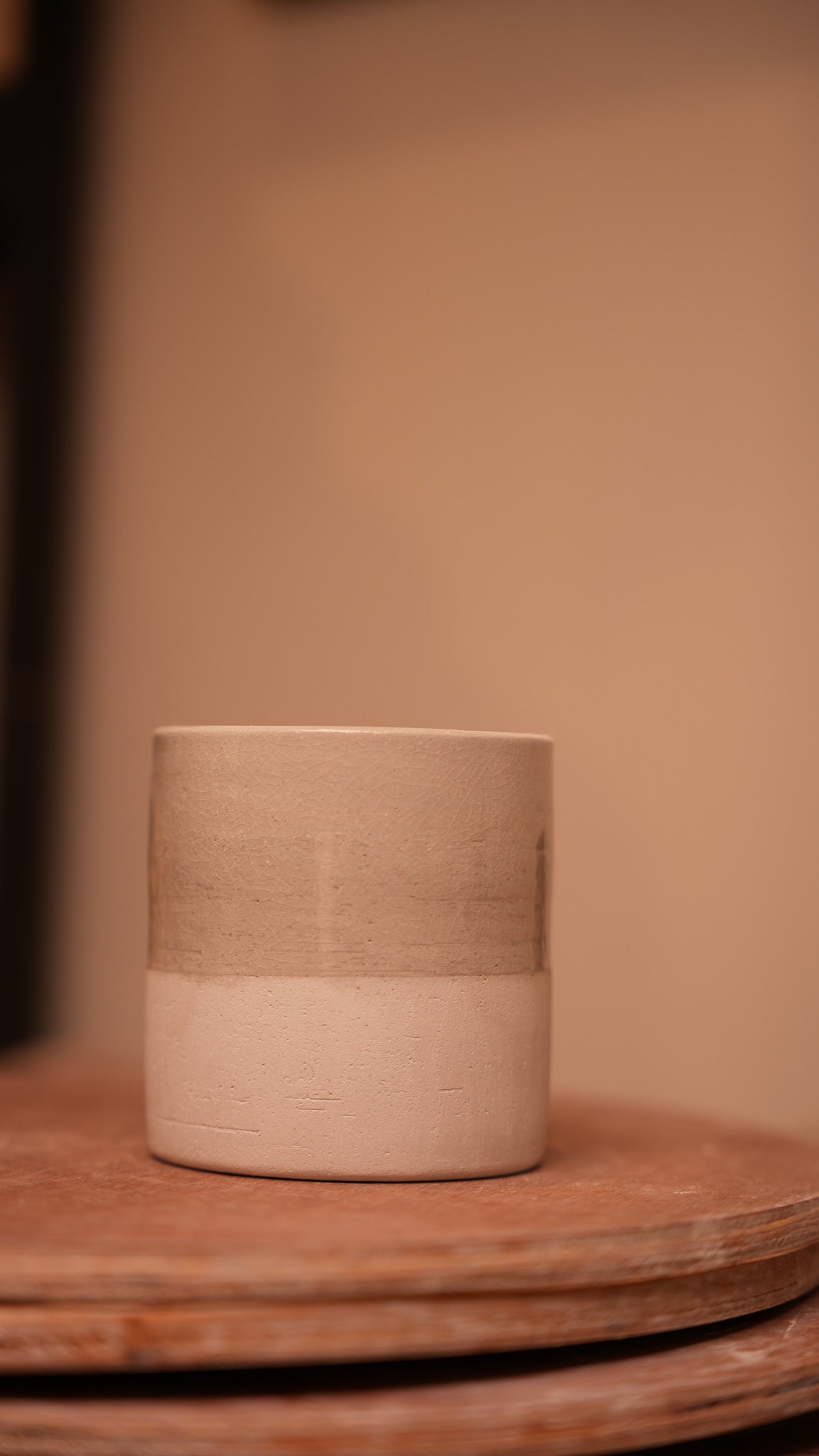 Half-Glazed Cortado Cup in Berlin Grey 120 ML